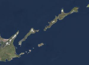 Kuril Adaları Uydu Görünümü